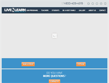 Tablet Screenshot of livenlearn.com